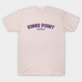 Kings Point USMMA (Blue Text) T-Shirt